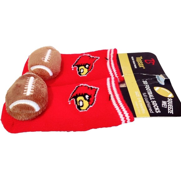 NFL Arizona Cardinals Infant Baby Socks - Size 0-6Months with 3D Football toes - Picture 4 of 7